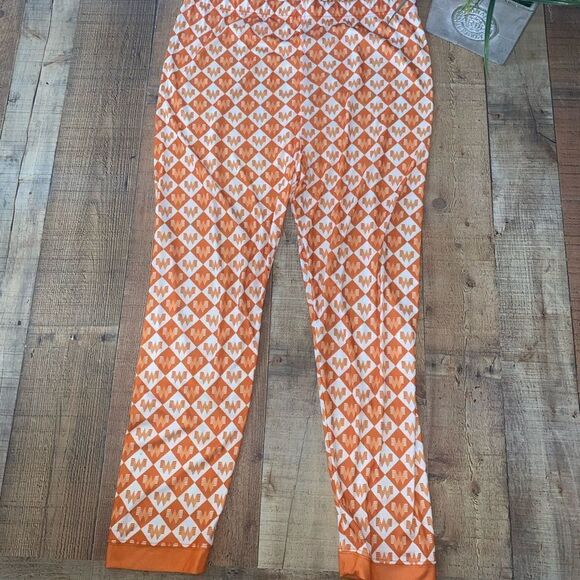 Whataburger Adult Pajama PJ Pants Orange & White Logo Unisex Xl Polyester Jogger - Picture 7 of 9